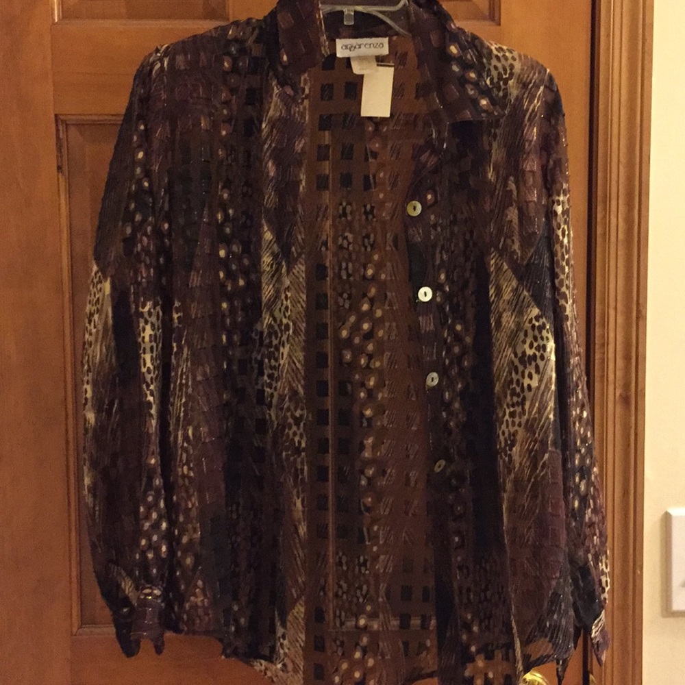 THREE Fun patterned button ups - Picture 4 of 7